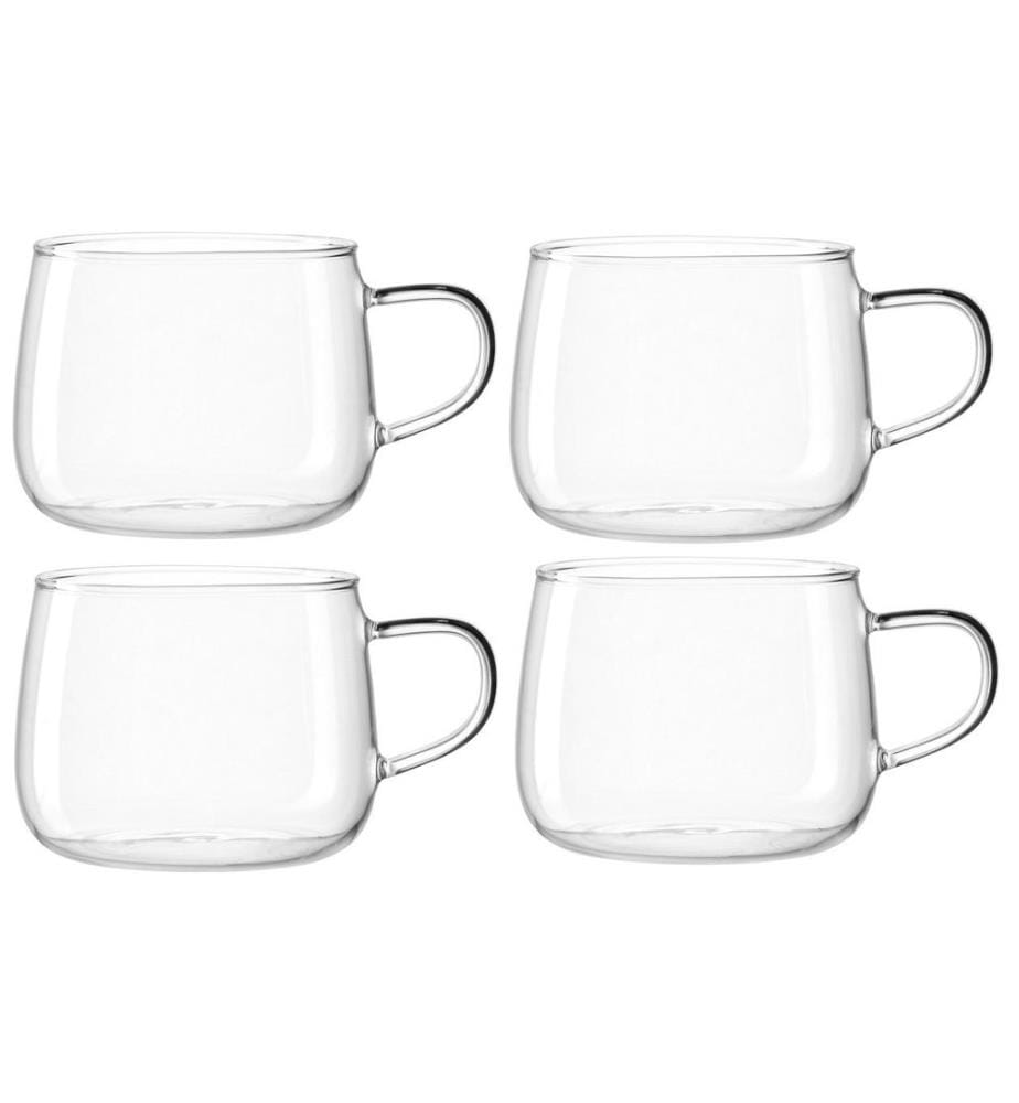 LEONARDO - Tasse à thé Tè per te 450 ml, 4 Pièce/s, Transparent