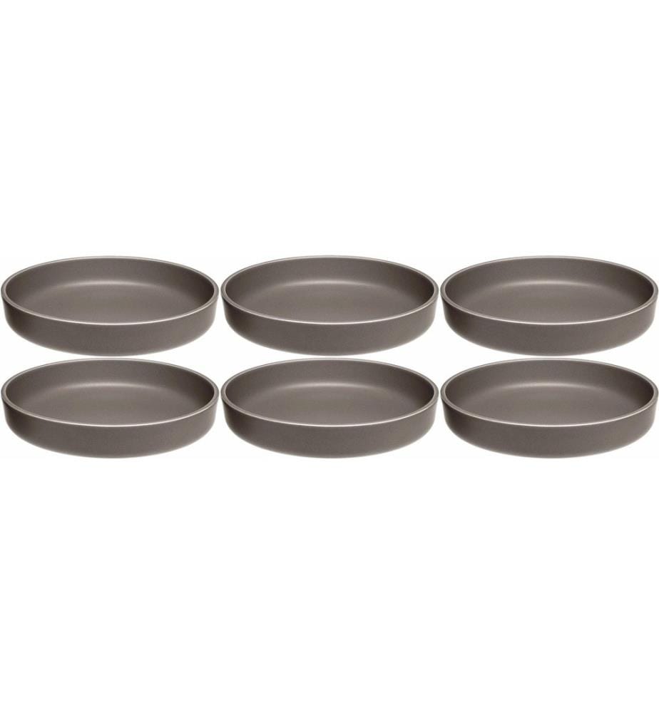 LEONARDO - Assiettes pour le petit-déjeuner et à dessert Roma 6 Pièce/s,Taupe