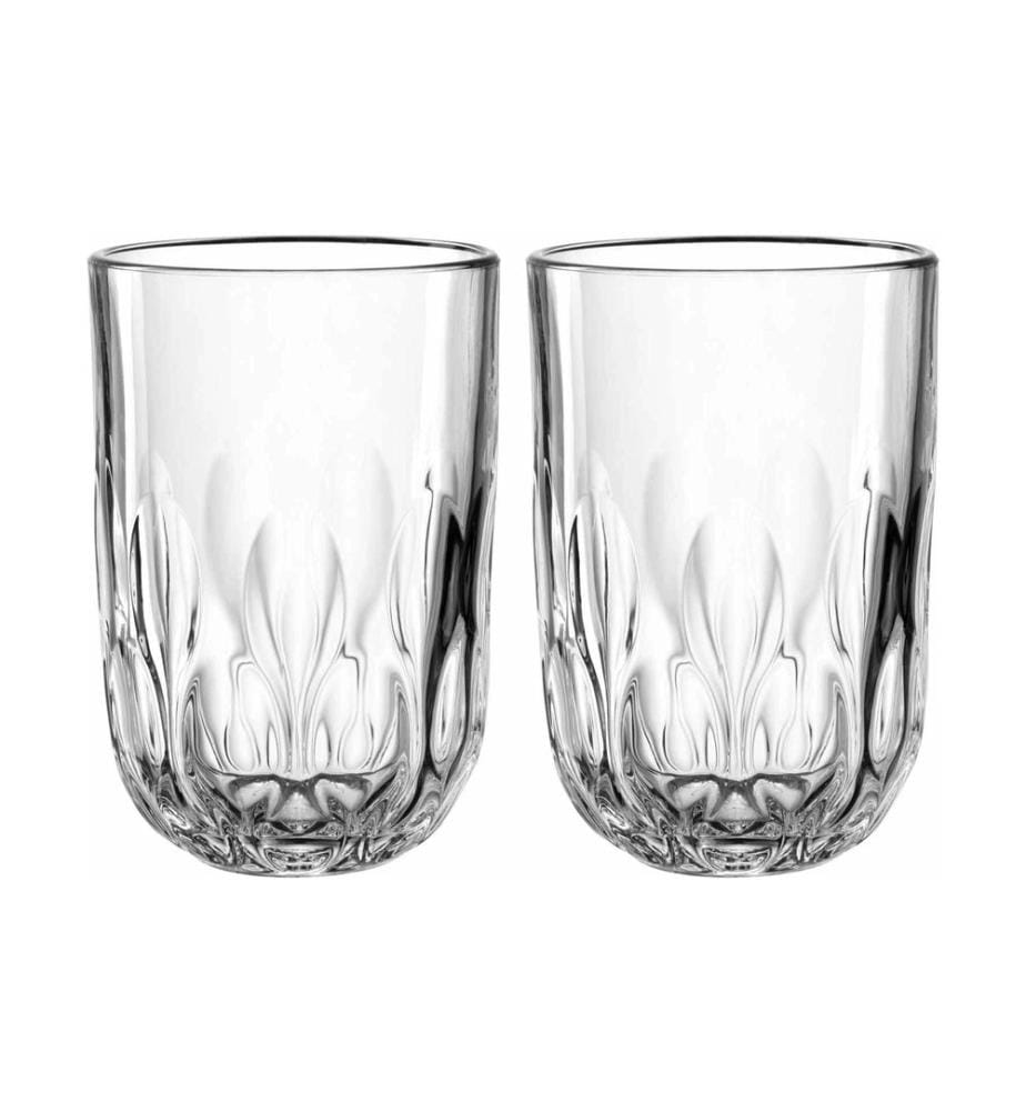 LEONARDO - Verre à cappuccino Gocce 3 380 ml, 2 pièces, Transparent