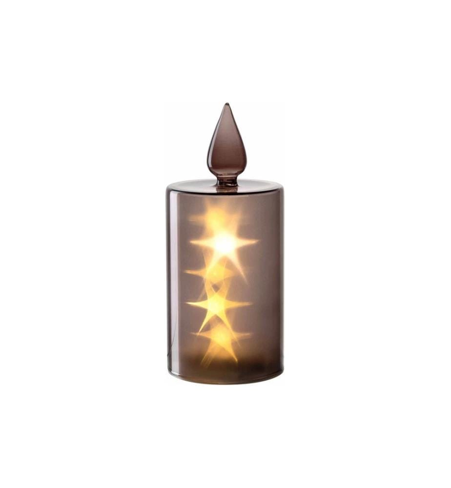 LEONARDO - Bougie Silenzio LED, 24 cm, Gris