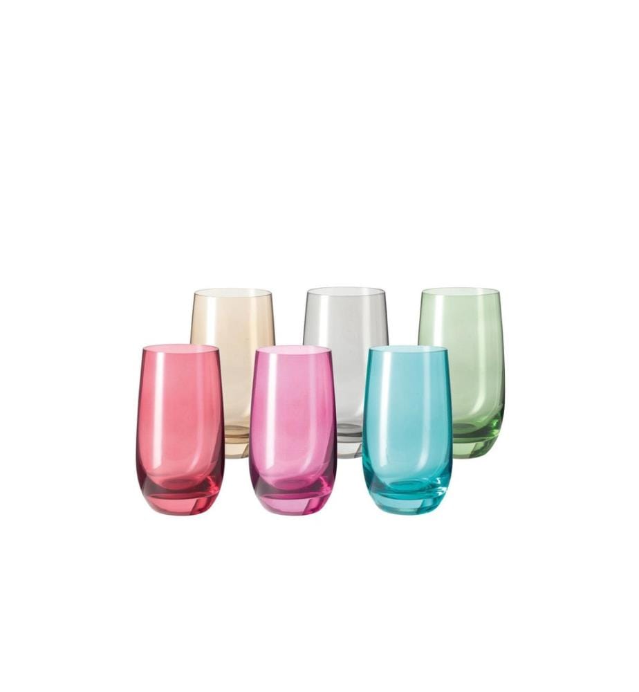 LEONARDO - Verre Sora 390 ml, 6 Pièce/s, Multicolore