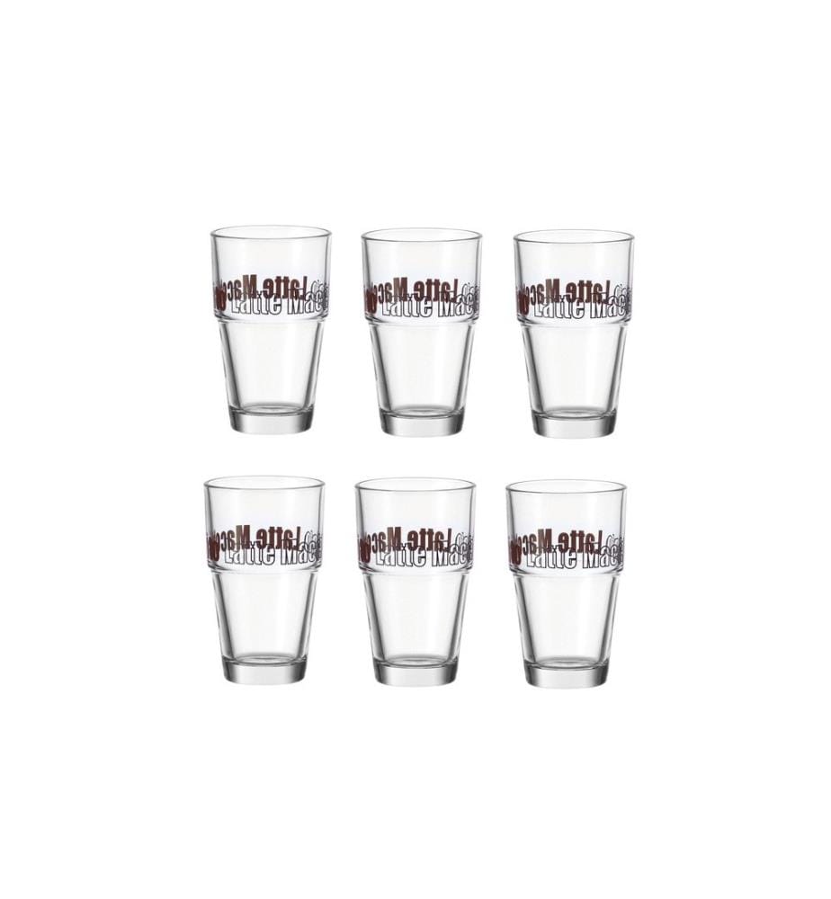 LEONARDO - Verre à latte macchiato Solo 410 ml, 6 Pièce/s, Transparent