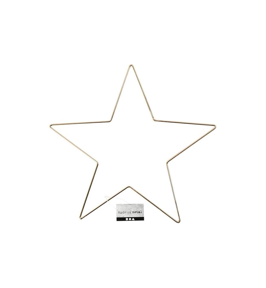 CREATIV COMPANY - Étoile en métal Étoile Ø 30 cm, or