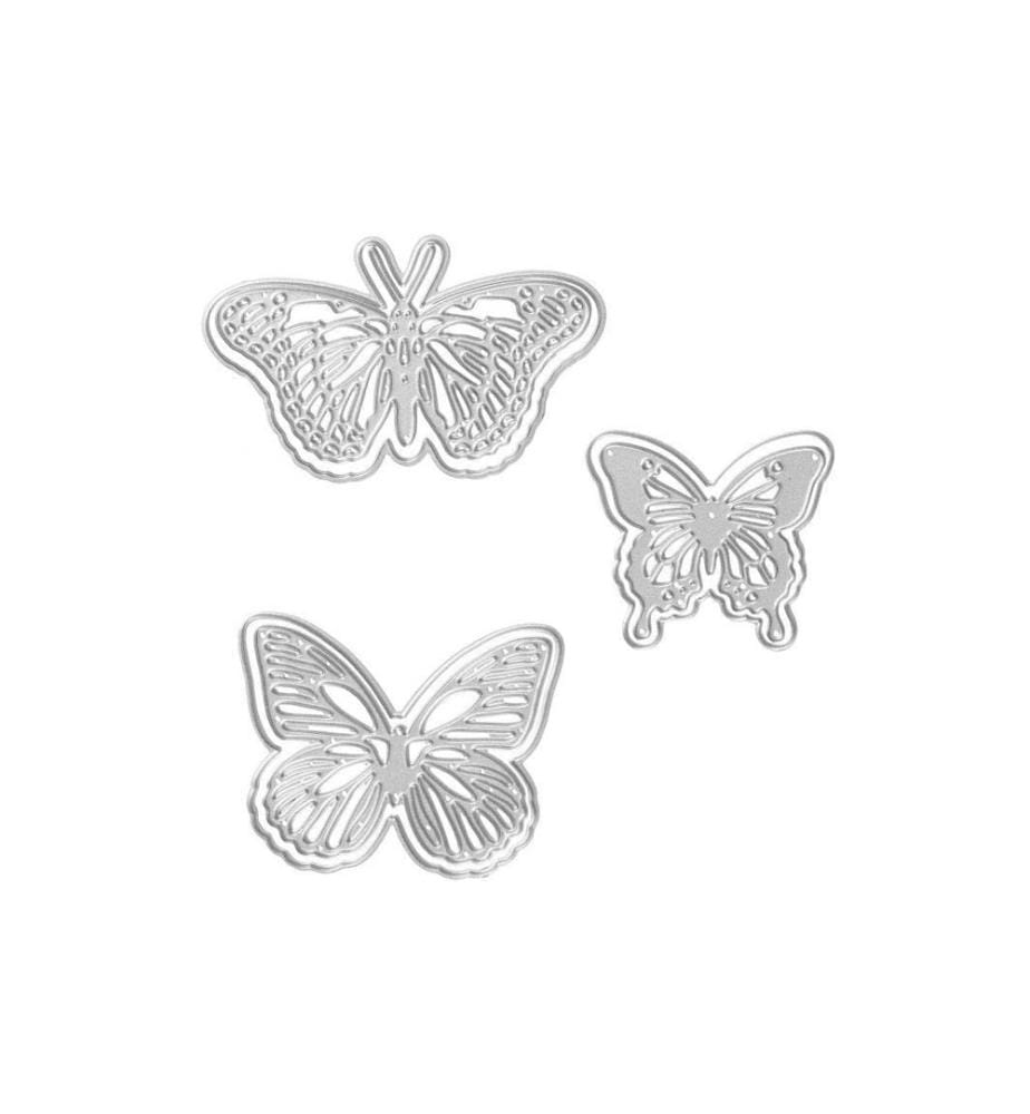 CREATIV COMPANY - Modèle de poinçon 3-pièces, papillons