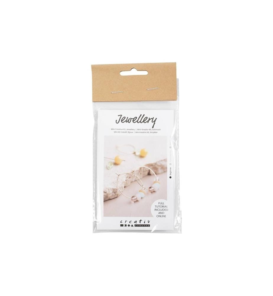CREATIV COMPANY - Kits de bricolage pour bijoux Créoles avec perles