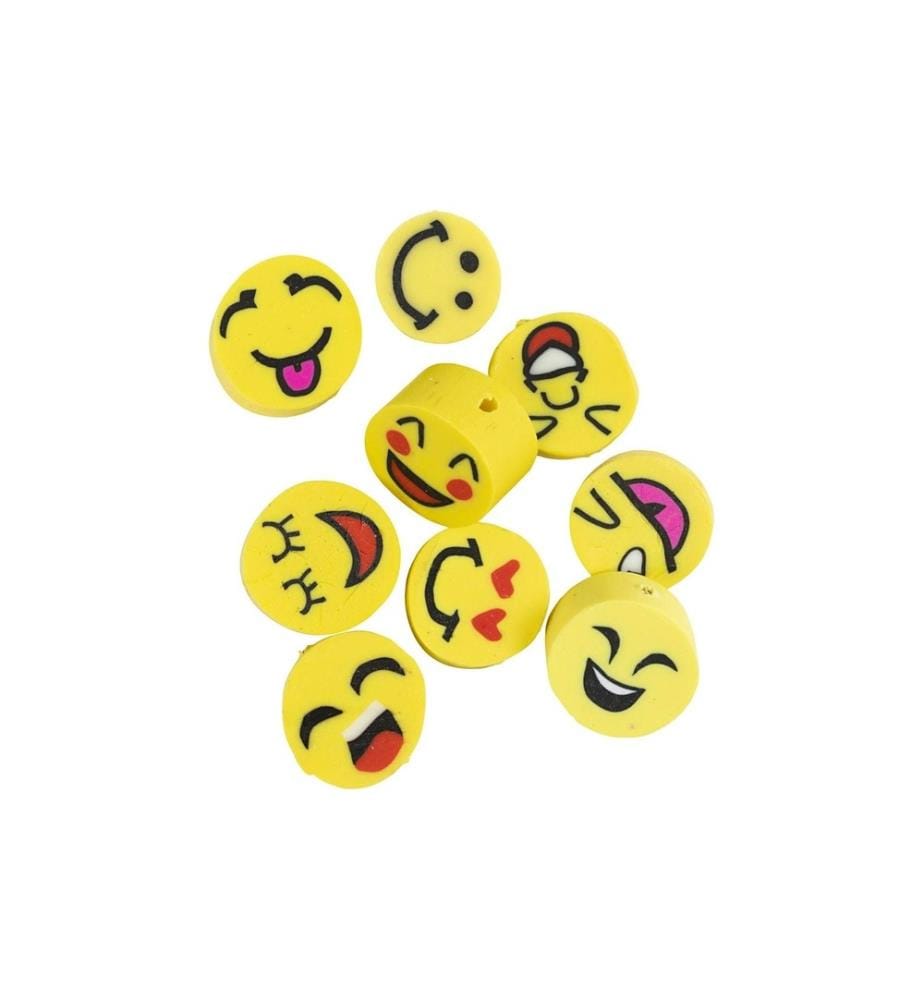 CREATIV COMPANY - Perles Perles d'argile pour figurines 60 pièces, Smiley