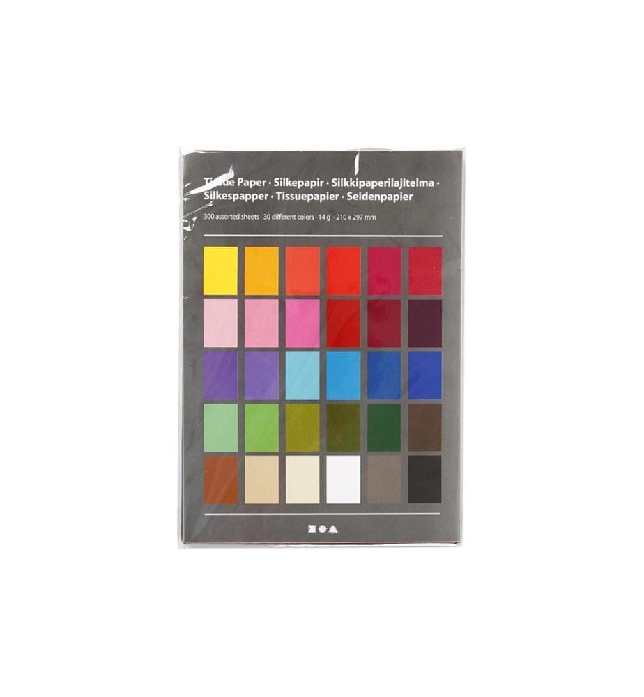 CREATIV COMPANY - Papier de soie A4, 300 feuilles, Multicolore