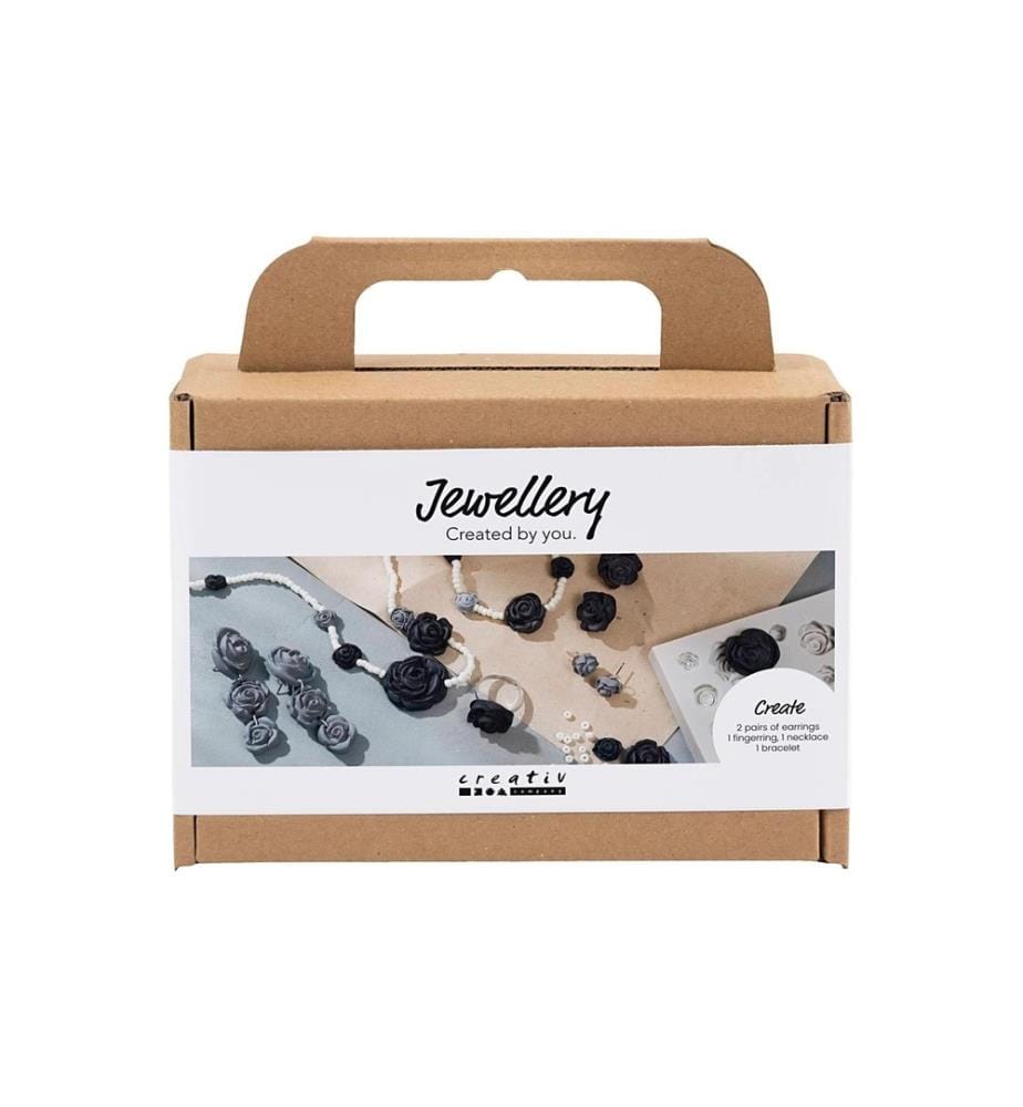 CREATIV COMPANY - Kits de bricolage pour bijoux Roses, noir/blanc