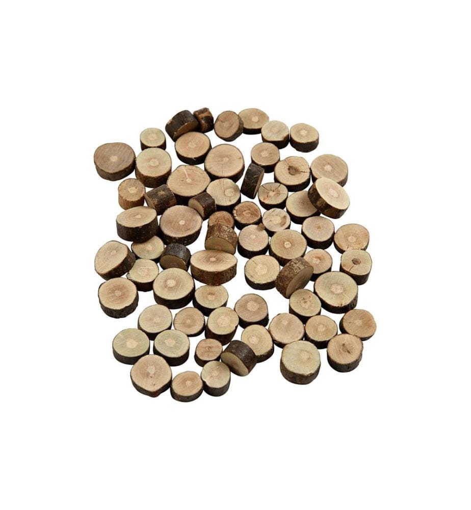CREATIV COMPANY - Disques en bois Mix Ø 1-1.5 cm