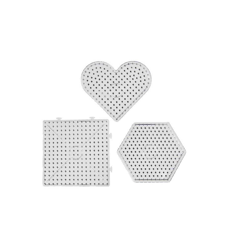 CREATIV COMPANY - Plaques pour perles à repasser Jumbo Transparent
