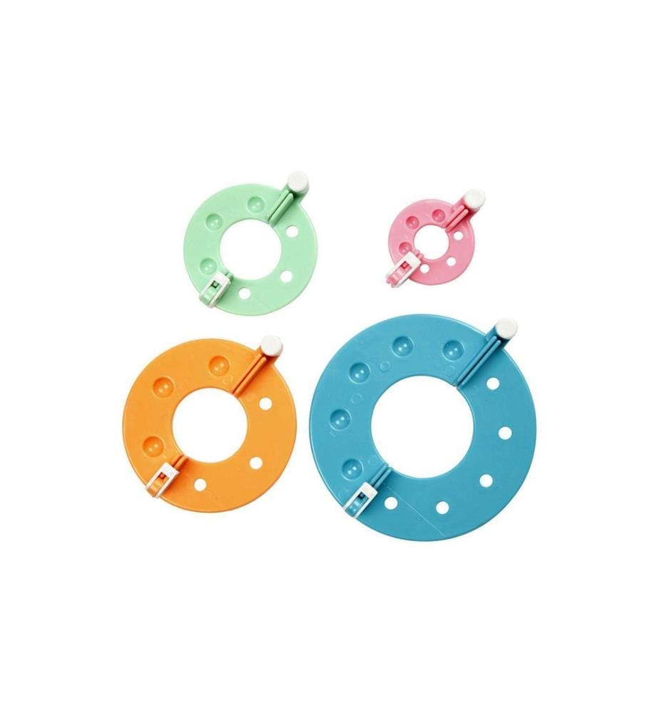 CREATIV COMPANY - Modèle Pompon 3.5 + 5.5 + 7 + 9 cm 4 pièces