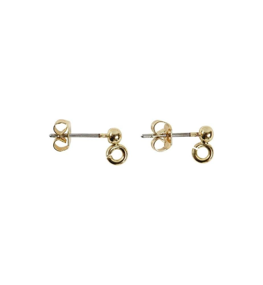 CREATIV COMPANY - Boucle doreille Fiche, 15 mm, dorée, 10 pièc.