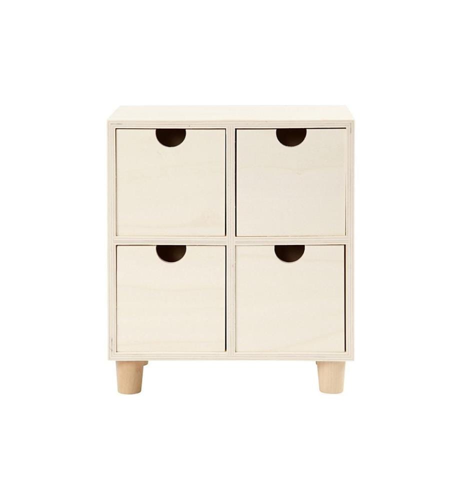 CREATIV COMPANY - Article en bois Mini 23 x 20 x 11.5 cm Mini-commode