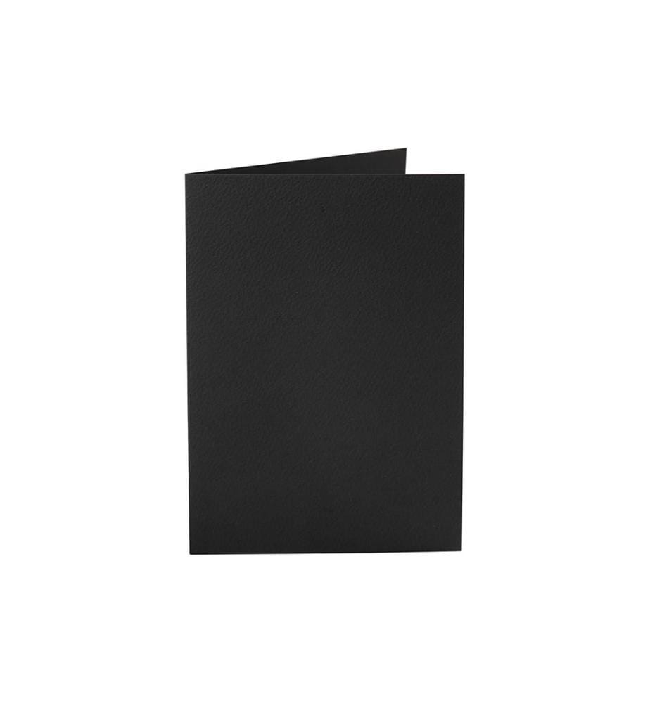 CREATIV COMPANY - Carte vierge 10.5 x 15 cm sans enveloppe, noir