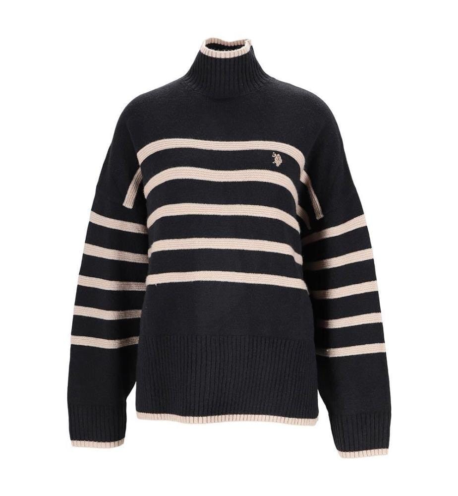 Pull Rayé Agnes - Noir