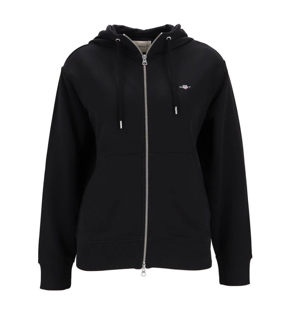 Sweat à capuche zippé Shield - Noir