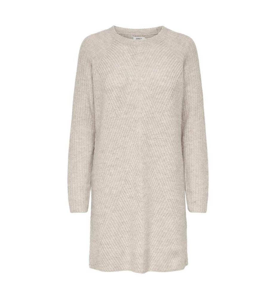 Robe Longue Regular Fit - Crème