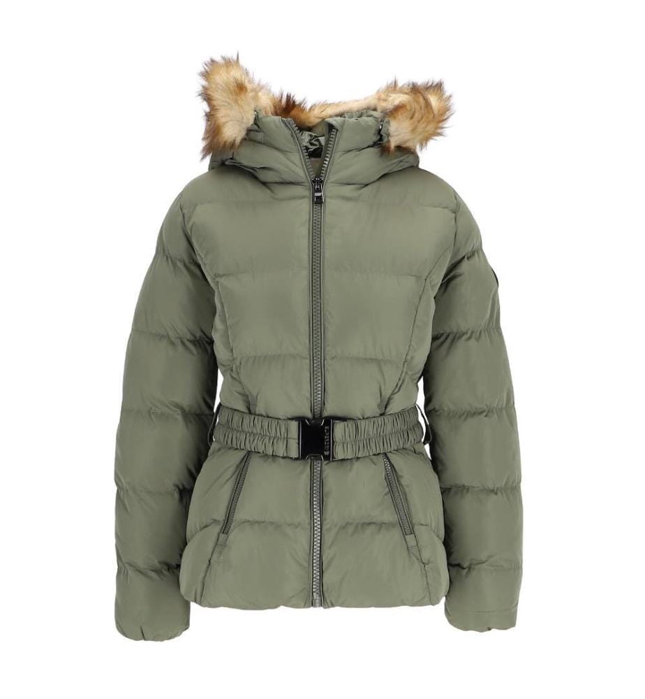 Veste matelassée Fuji ceinturée, Verte
