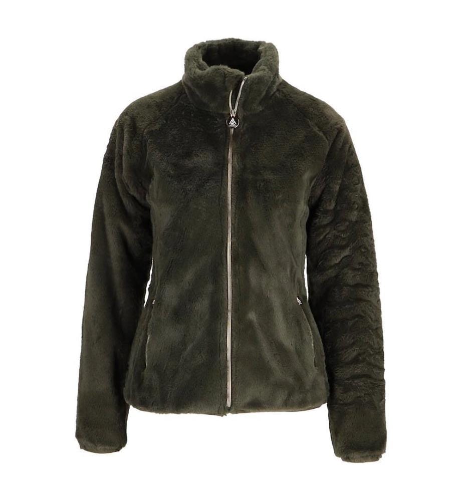 Blouson fausse fourrure - Kaki