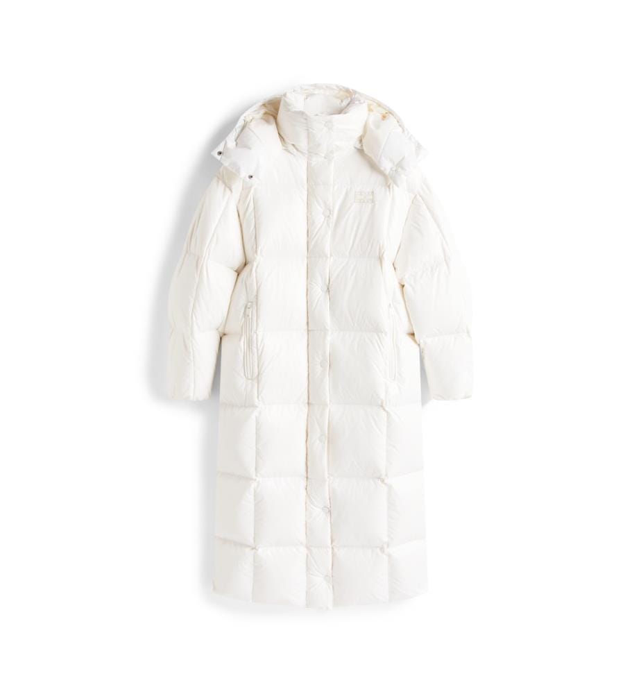 Doudoune longue Alaska brillante - Blanc