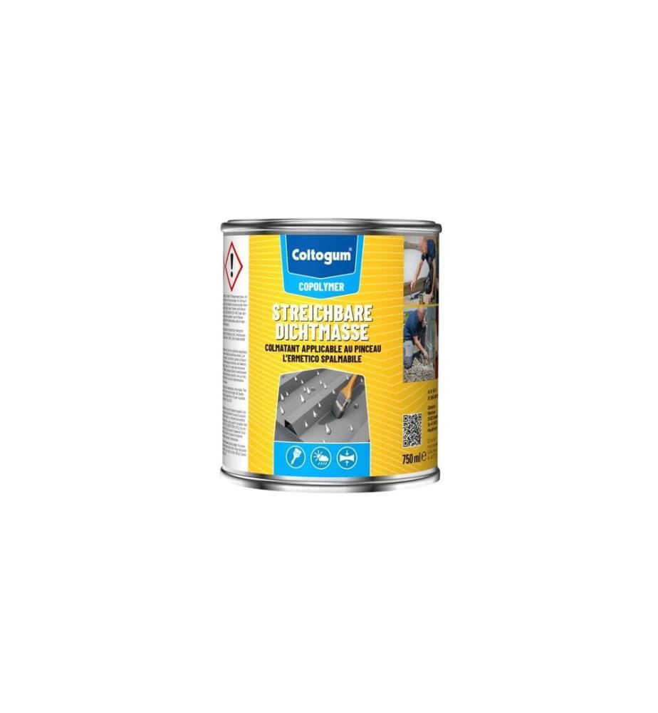 Coltogum - Mastic d'étanchéité à peindre gris 750 ml