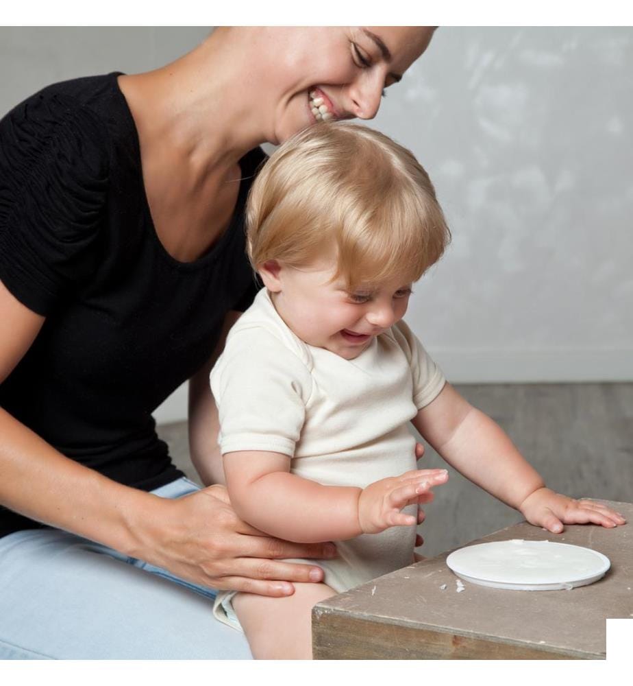 Kit de moulage bio pour bébé avec 1 boîte avec pâte pour empreinte