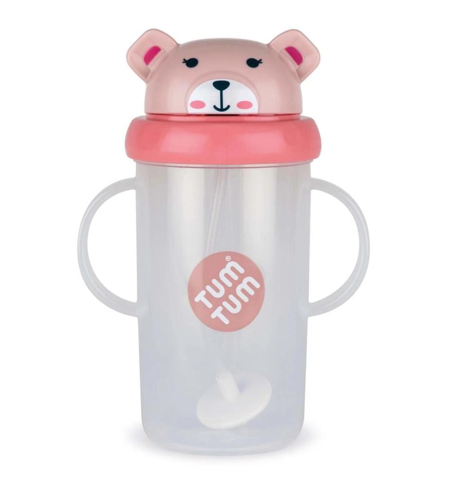 Grande gourde Tippy Up Ourson rose 300ml