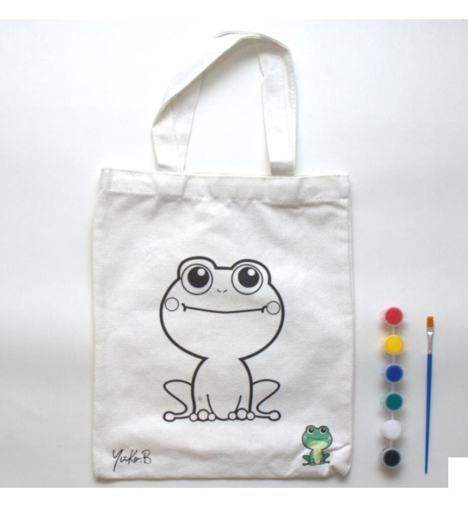 Totebag à peindre Grenouille