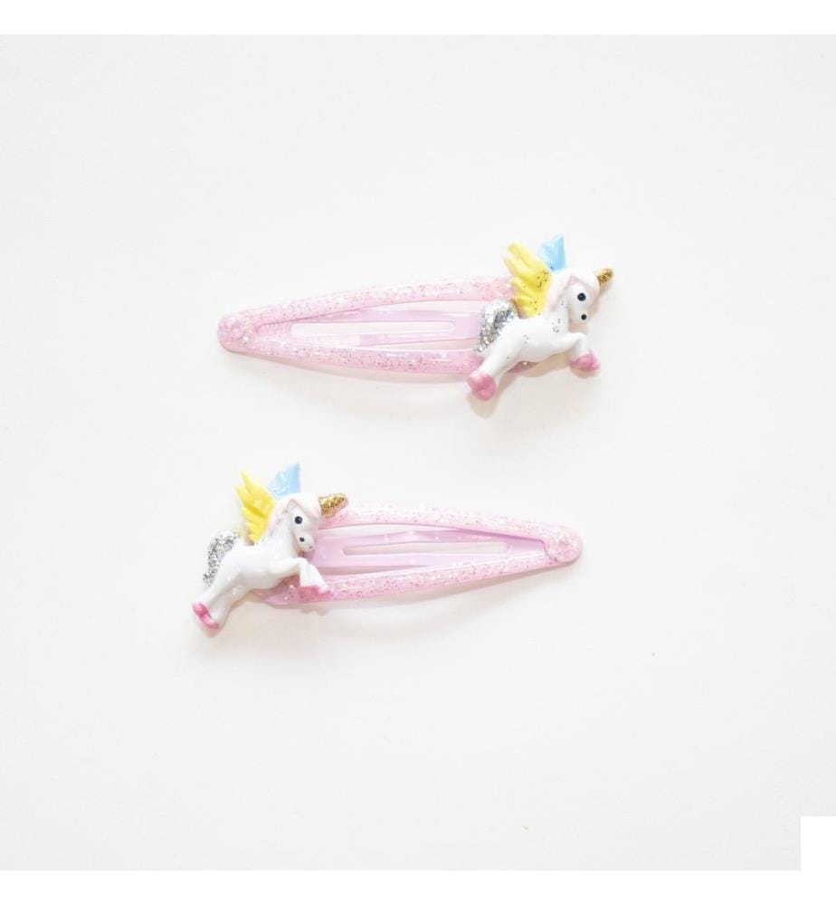 Barrettes cheveux 2 pcs. Licornes