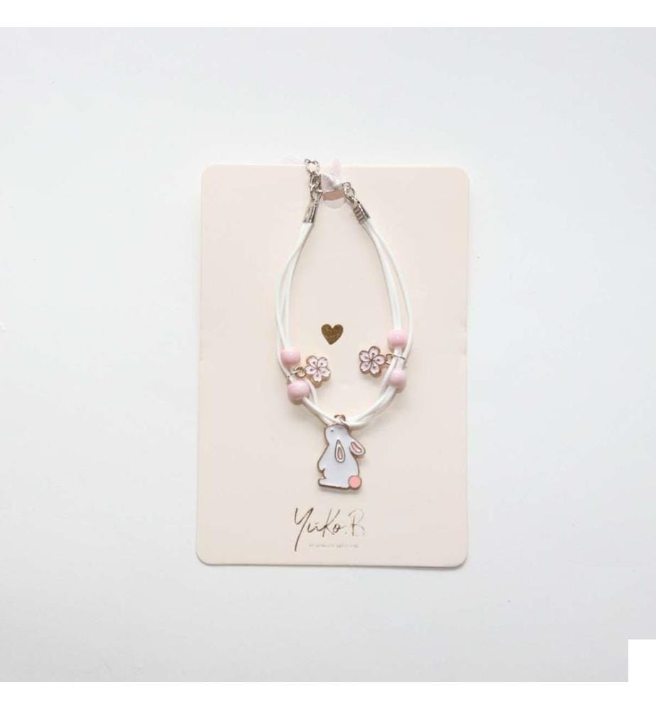 Bracelet cordon Lapin