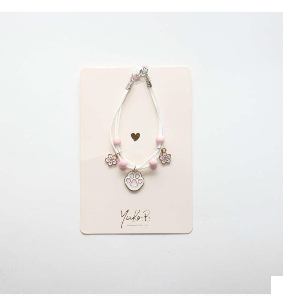 Bracelet cordon Patte de chat