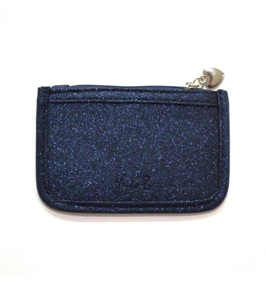 Porte-monnaie Moon pailleté marine