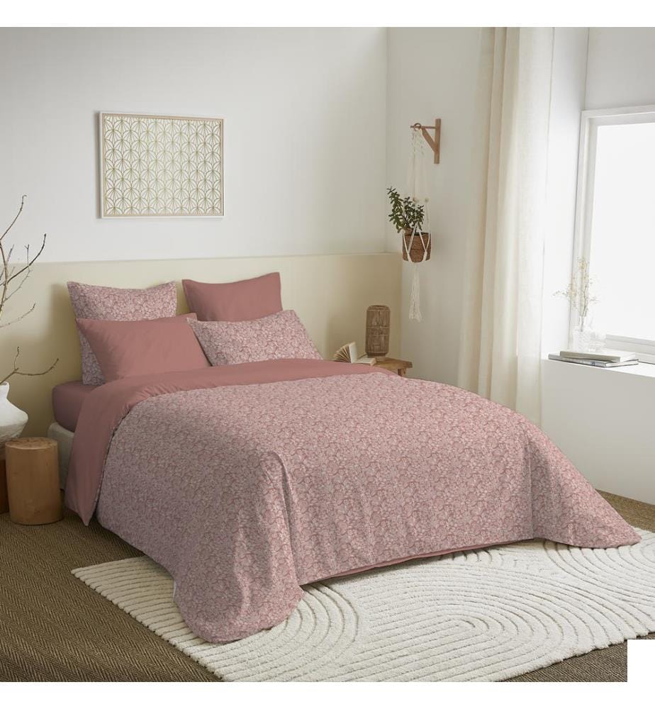 Pack Complet Housse de couette Imprimé 220 x 240 cm & Drap housse 140 x 190 cm