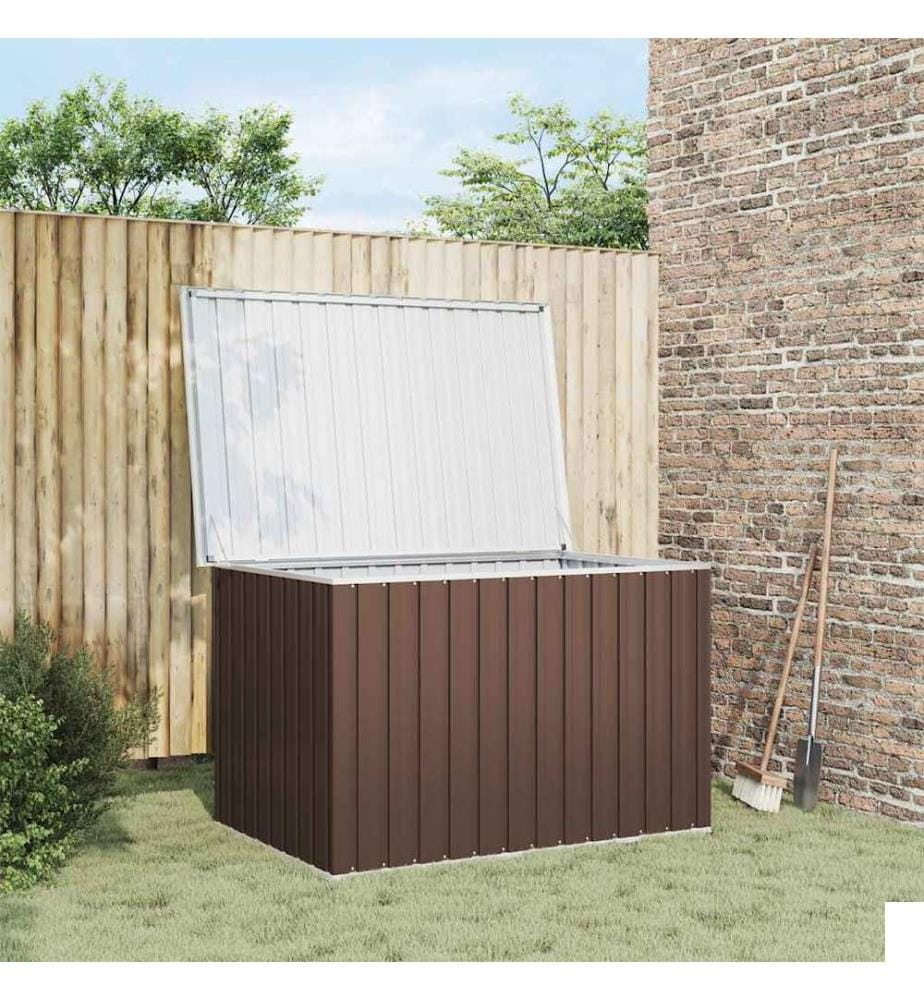 Boîte de rangement de jardin Marron 149x99x93 cm