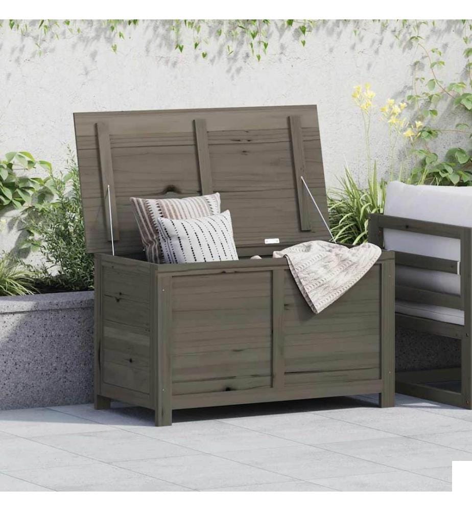 Boîte à coussins d'extérieur Marron 100x50x56 cm Sapin massif