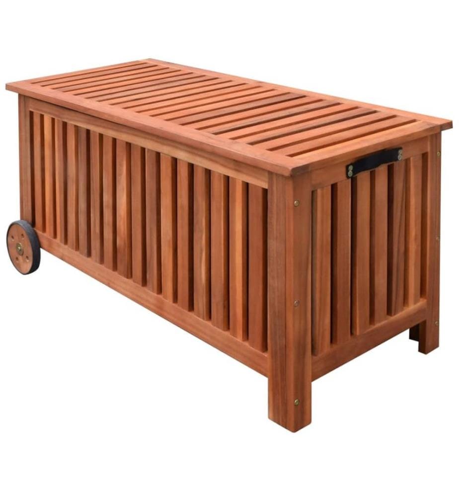 Boîte de rangement de jardin 118x52x58 cm Bois