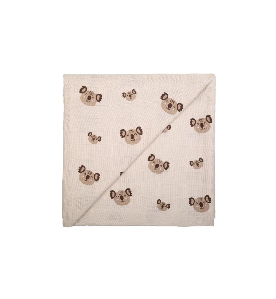 ZEWI bébé-jou Serviette en gaze classic Hearts 120 x 120 cm