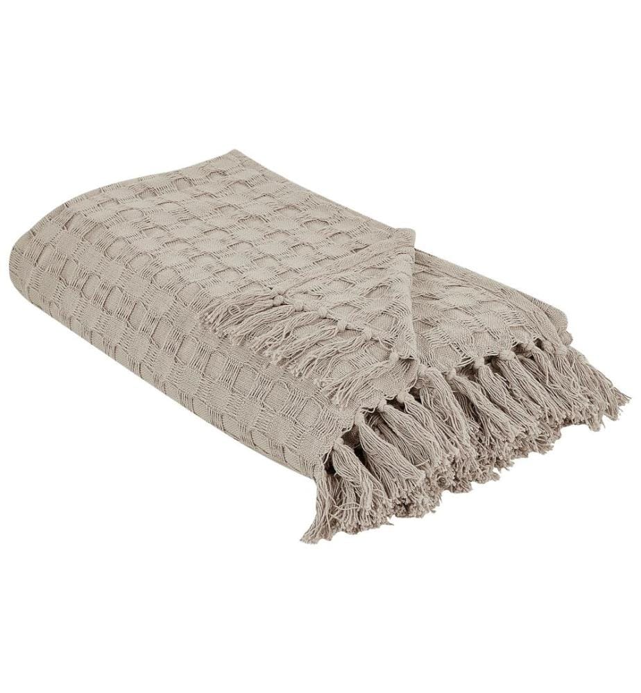 Couvre-lits BERE Coton 200 x 220 cm Taupe