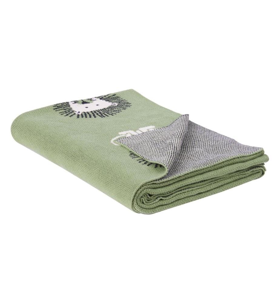 Couverture RUSAMI Coton 130 x 170 cm Vert