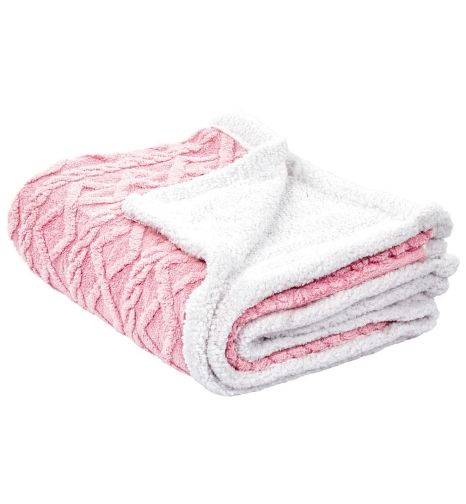 Couverture HONEYCOMB 150 x 200 cm Rose