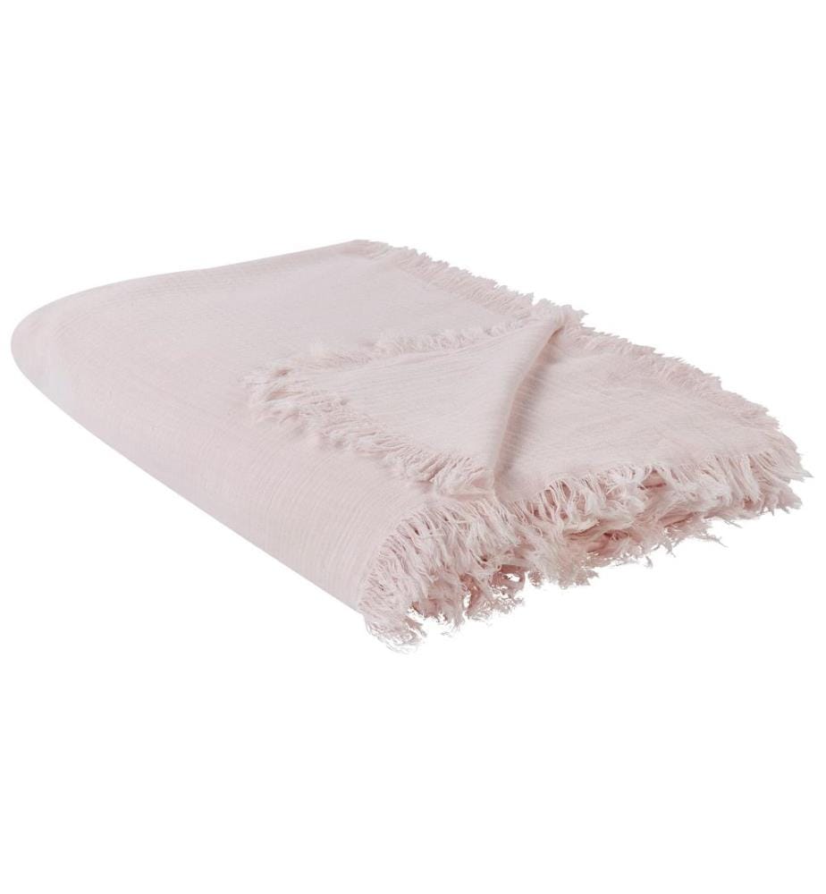 Couvre-lits HALPOLA Coton 150 x 200 cm Rose