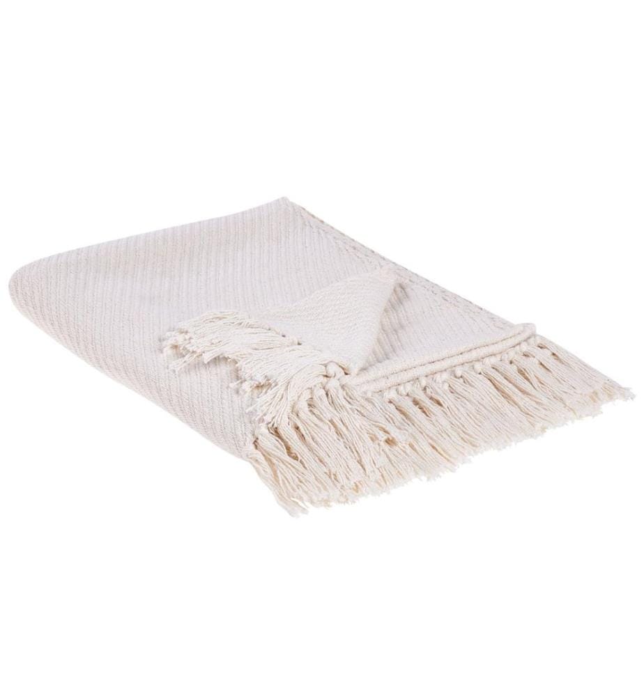 Couverture YARSA Coton 125 x 150 cm Beige