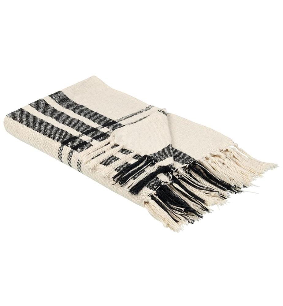 Couverture YUVALI Coton 130 x 170 cm Blanc