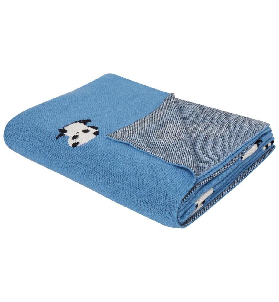 Couverture TALOKAN Coton 130 x 170 cm Bleu
