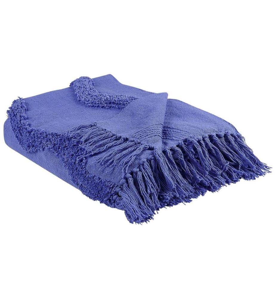 Couverture KHARI Coton 125 x 150 cm Violet