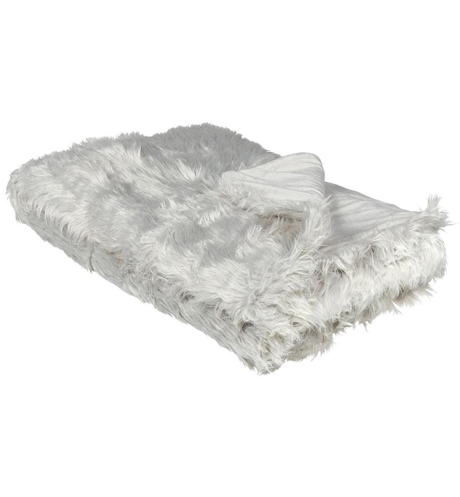 Couvre-lits DELICE Tissu 150 x 200 cm Gris clair