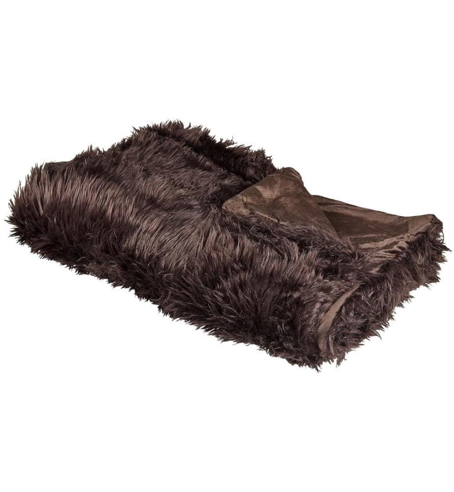 Couvre-lits DELICE Tissu 150 x 200 cm Marron