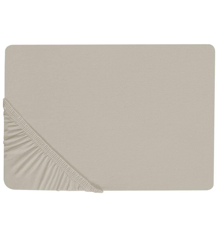 Drap housse JANBU Coton 90 x 200 cm Taupe