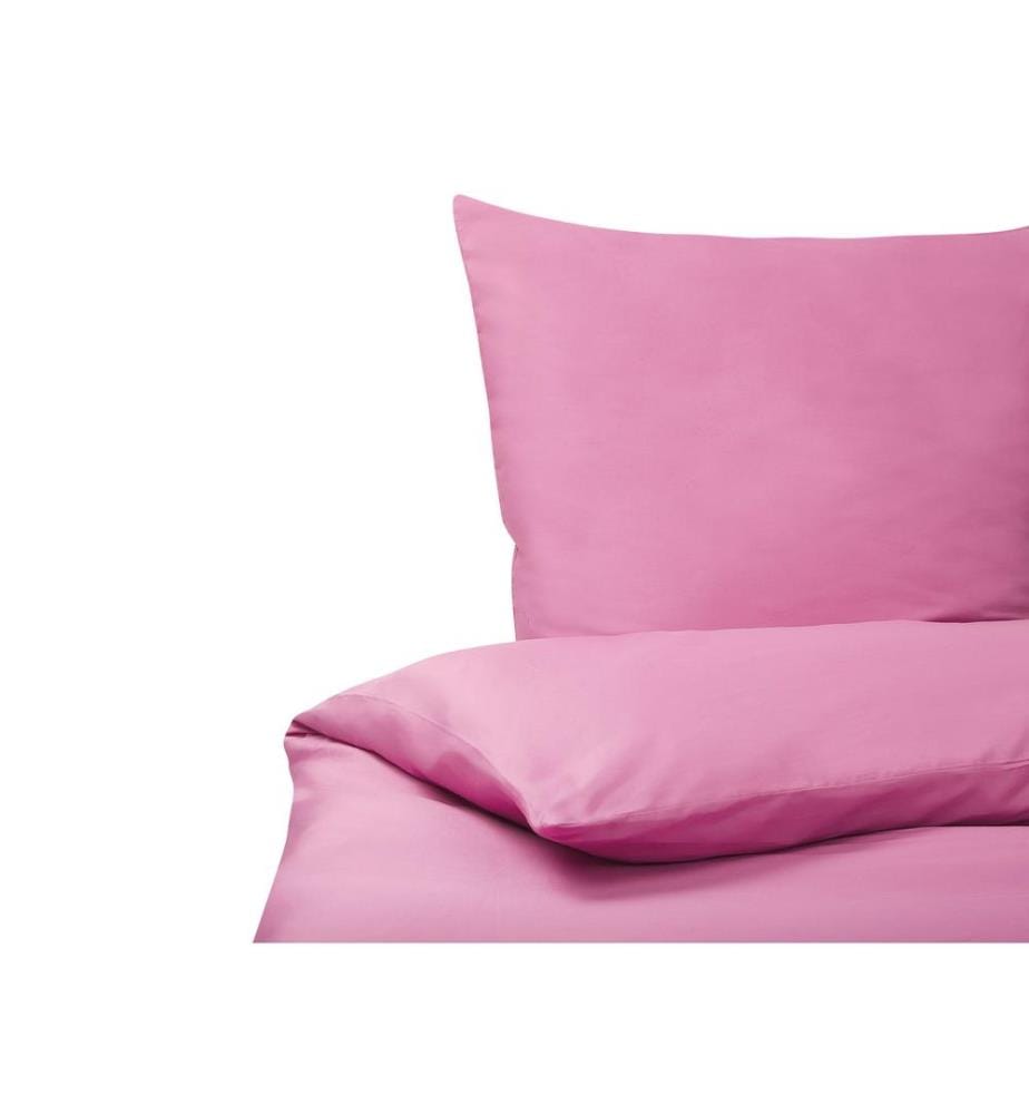 Ensemble de housses de couette HARMONRIDGE Satin de coton 135 x 200 cm Rose