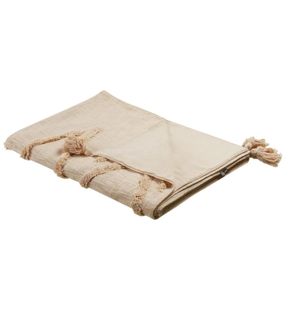 Couverture MORBI Coton 130 x 180 cm Beige